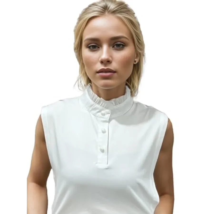 Eyibenlilan Elastic Knit Fake Collar Chiffon Pleated Lace Ruffle Collar Trim and Faux Pearl Buttons Dickey Collar for Women
Eyibenlilan Elastic Knit Fake Collar Chiffon Pleated Lace Ruffle Collar Trim and Faux Pearl Buttons Dickey Collar for Women