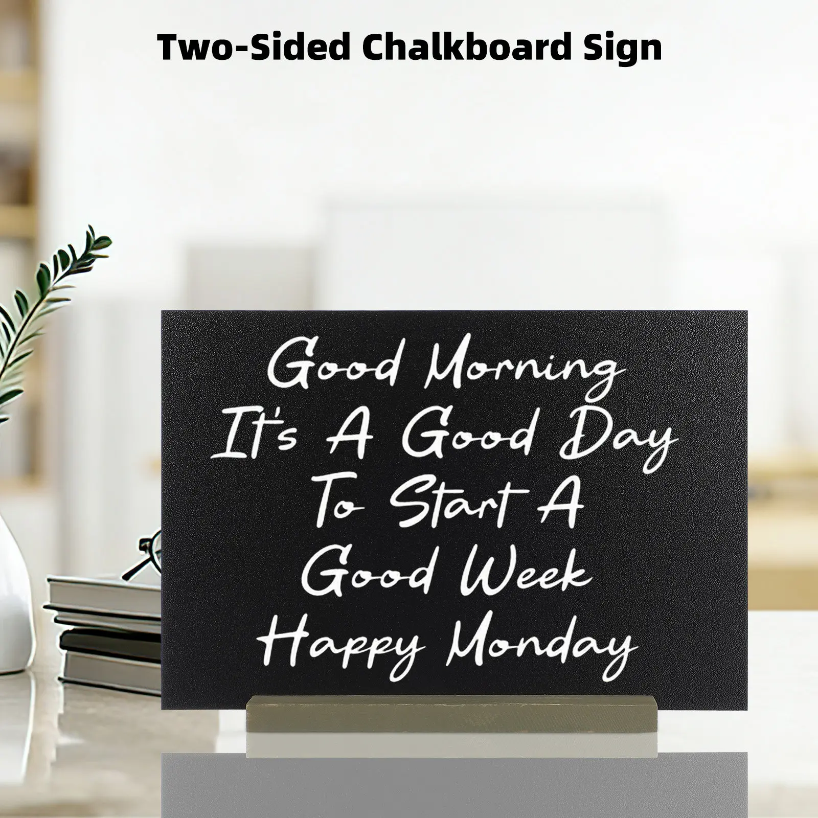Double Sided Chalkboard Sign Mini Tabletop Wooden Stand Chalk Board for Home Kitchen Desk Shelf Message Display Menu Label Decor
Double Sided Chalkboard Sign Mini Tabletop Wooden Stand Chalk Board for Home Kitchen Desk Shelf Message Display Menu Label Decor