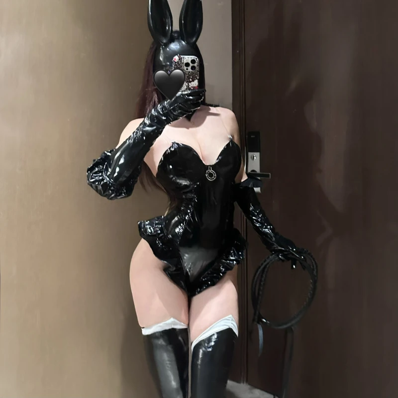 Erotic Leather Sexy Bodysuit Sexy Body Lingerie Women Bunny Girl Costumes Cosplay Anime Uniform PU Leather Sexy Underwear Set
Erotic Leather Sexy Bodysuit Sexy Body Lingerie Women Bunny Girl Costumes Cosplay Anime Uniform PU Leather Sexy Underwear Set