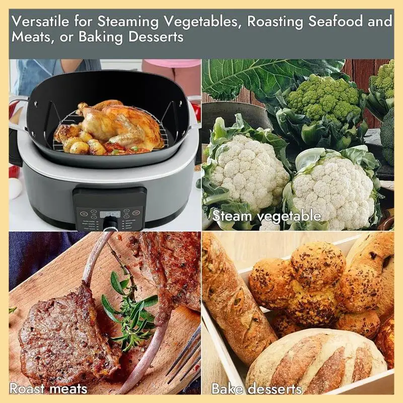 ХОРОШАЯ стойка для жарки и пароварки для Ninja Foodi Possible Cooker Pro 8,5QT MC1000 MC1001 MC1010 мультиварка с силиконовыми ножками
ХОРОШАЯ стойка для жарки и пароварки для Ninja Foodi Possible Cooker Pro 8,5QT MC1000 MC1001 MC1010 мультиварка с силиконовыми ножками