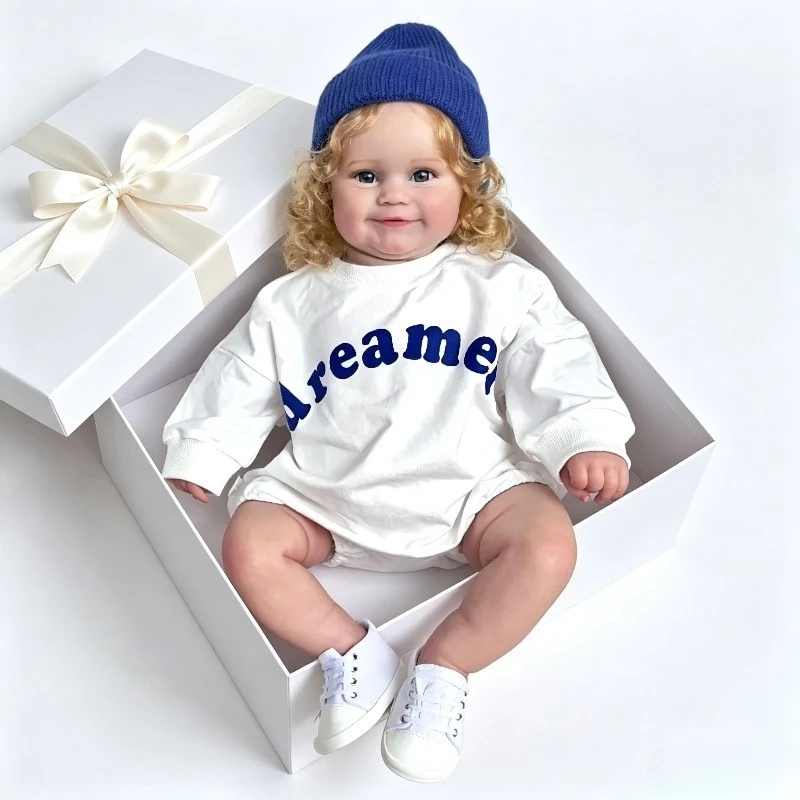60CM Rooted Blonde Curly Hair Reborn Baby Doll Maddie Doll Toys Birthday Christmas Gift Soft Touch Real Looking Baby Dolls
60CM Rooted Blonde Curly Hair Reborn Baby Doll Maddie Doll Toys Birthday Christmas Gift Soft Touch Real Looking Baby Dolls