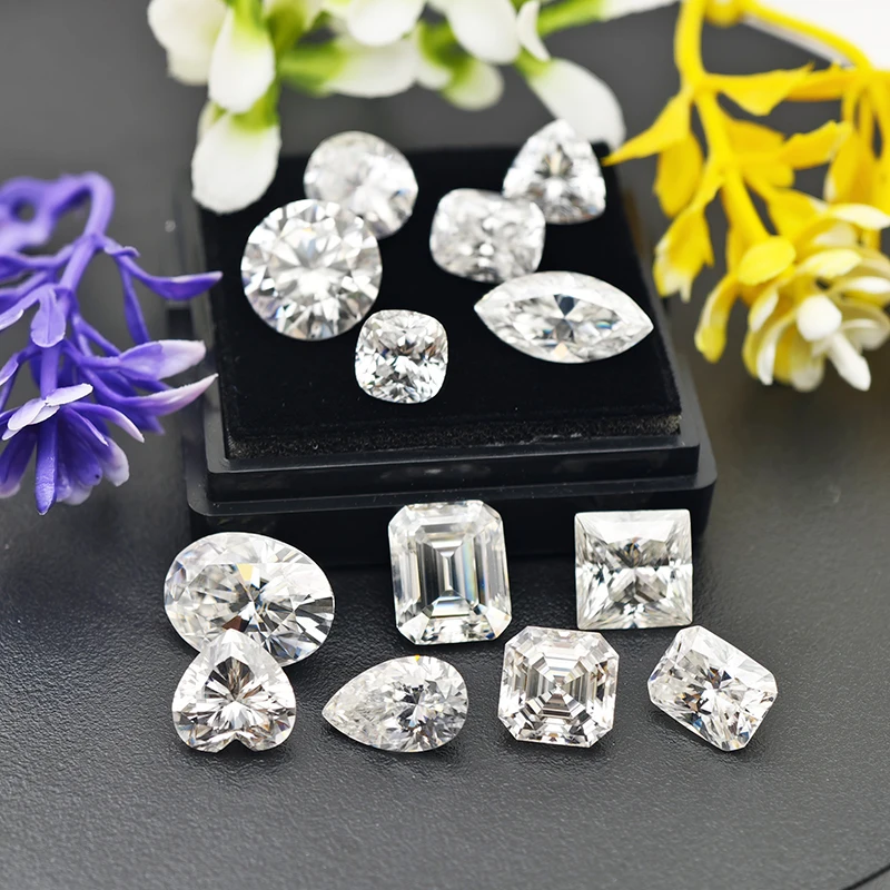 GRA Certified D Color Super White Moissanite Stones Multi Shapes Oval Pear Radiant Emerald Heart Princess Cushion Asscher for
GRA Certified D Color Super White Moissanite Stones Multi Shapes Oval Pear Radiant Emerald Heart Princess Cushion Asscher for
