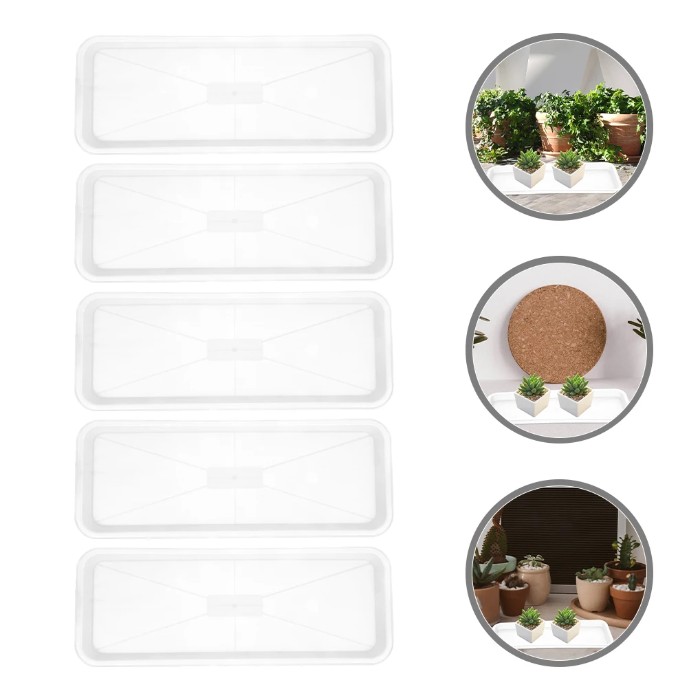 5pcs Plastic Flower Pot Saucer Drip Planter Water Rectangular Planting Bonsai Garden Rectangular Drip Tray
5pcs Plastic Flower Pot Saucer Drip Planter Water Rectangular Planting Bonsai Garden Rectangular Drip Tray
