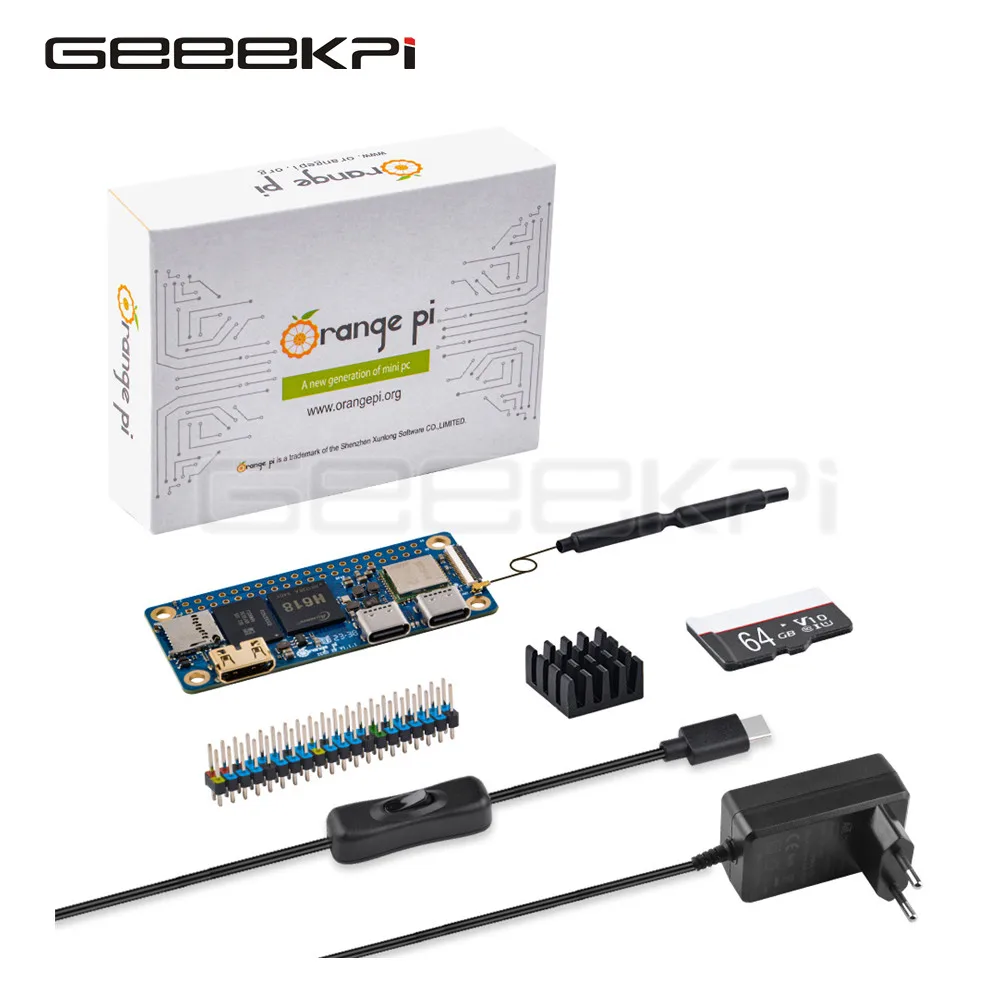 Плата разработки GeeekPi Zero 2 Вт 4 Гб ОЗУ DDR4, плата Allwinner H618 Wi-Fi-BT с адаптером питания и TF-картой 64 ГБ
Плата разработки GeeekPi Zero 2 Вт 4 Гб ОЗУ DDR4, плата Allwinner H618 Wi-Fi-BT с адаптером питания и TF-картой 64 ГБ