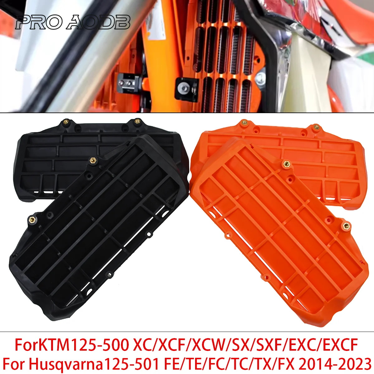 Off Road Bike Radiator Protector Cover Plastic Grill Guard Shield For KTM 125 150 250 350 450 525 EXC SX XC XCF Series
Off Road Bike Radiator Protector Cover Plastic Grill Guard Shield For KTM 125 150 250 350 450 525 EXC SX XC XCF Series
