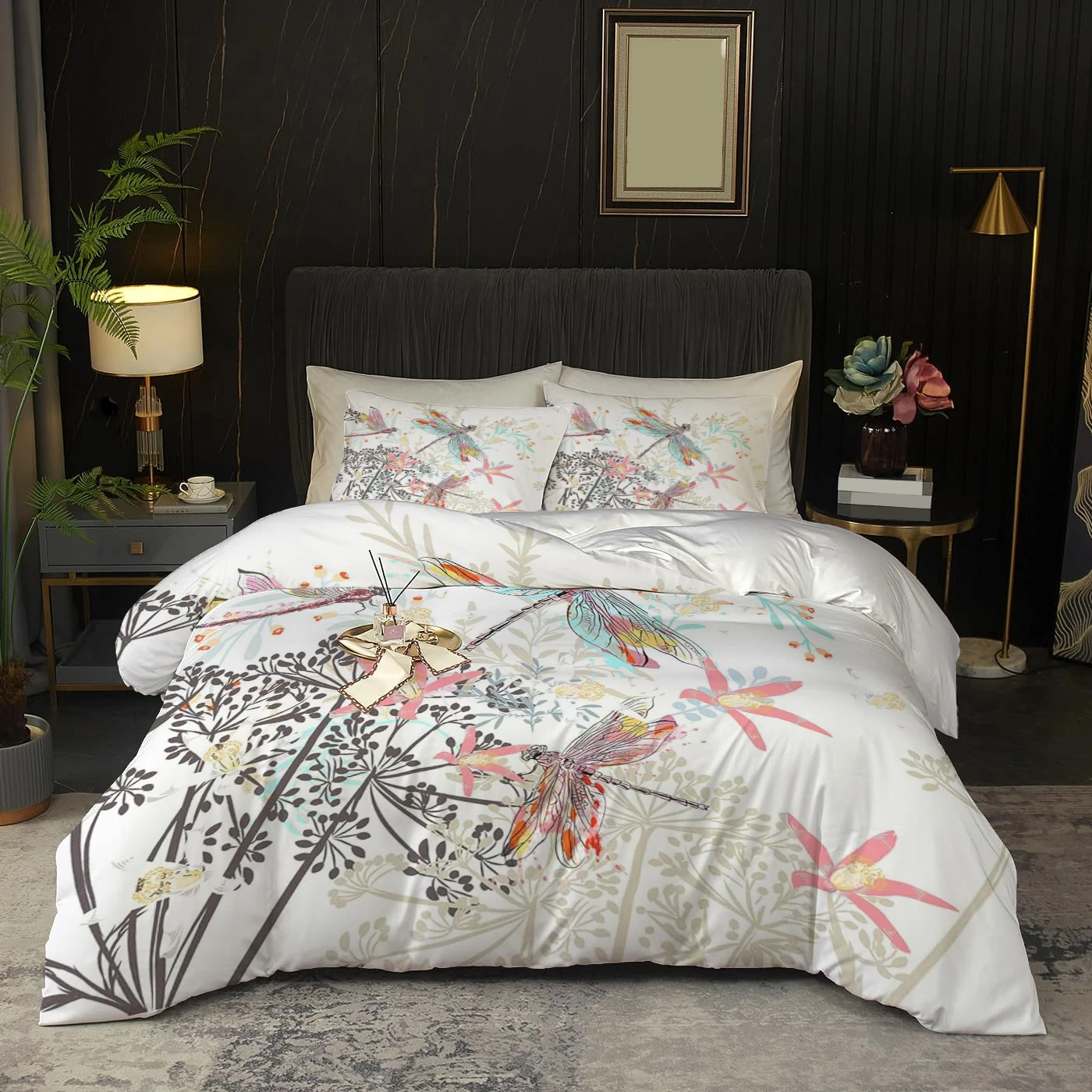 Painted dragonfly pattern 3D printing duvet cover animal style bedding set soft home textile duvet cover pillowcase
Painted dragonfly pattern 3D printing duvet cover animal style bedding set soft home textile duvet cover pillowcase