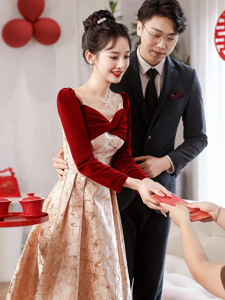 Long Sve Wedding Dr Women's High-End Sensation Return Door Slimming New 2025 Cusizable Wedding Ceremony Dr
Long Sve Wedding Dr Women's High-End Sensation Return Door Slimming New 2025 Cusizable Wedding Ceremony Dr