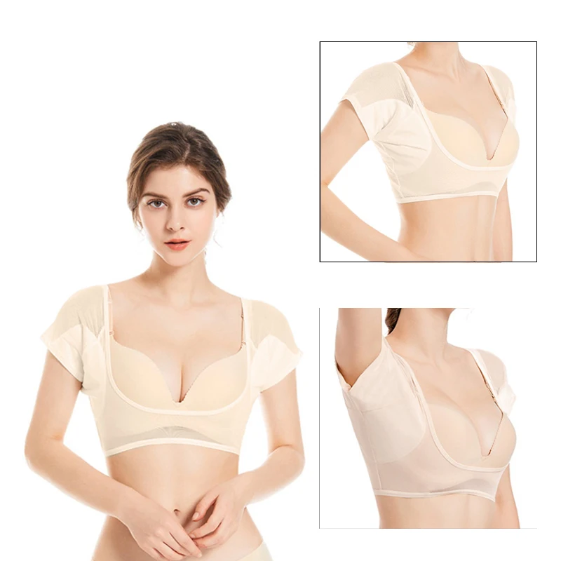 Summer Breathable Reusable Washable Mesh T-shirt Shape Sweat Pad Underarm Pad Armpit For Women Perfume Absorbing Anti Sweat
Summer Breathable Reusable Washable Mesh T-shirt Shape Sweat Pad Underarm Pad Armpit For Women Perfume Absorbing Anti Sweat