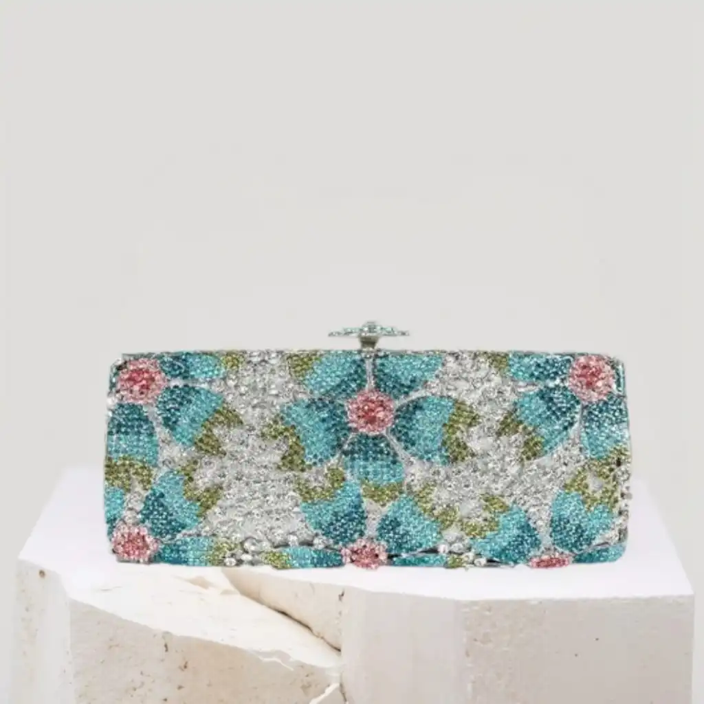 Elegant Ladies Floral Clutch Rhinestone Bag Flower Evening Bag Crystal Purse Bridal Handbag For Party Prom Cocktail
Elegant Ladies Floral Clutch Rhinestone Bag Flower Evening Bag Crystal Purse Bridal Handbag For Party Prom Cocktail