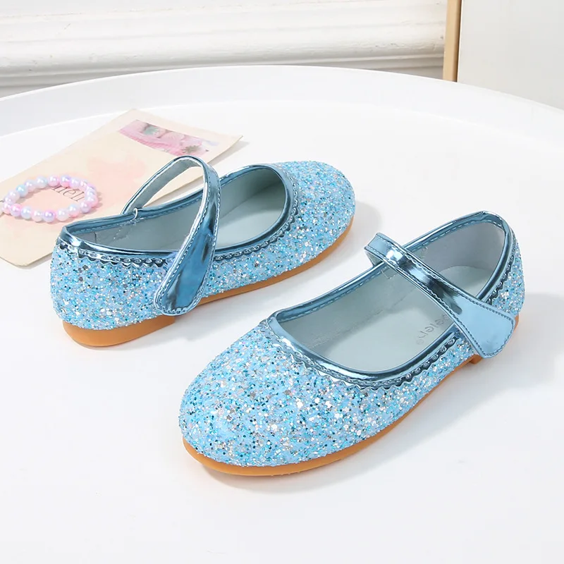 Spring Autumn Girls Dress Leather Shoes for Princess Sequins Wedding Party Kids Fashion Shoes Non-slip Soled Children Flat Shoes
Spring Autumn Girls Dress Leather Shoes for Princess Sequins Wedding Party Kids Fashion Shoes Non-slip Soled Children Flat Shoes