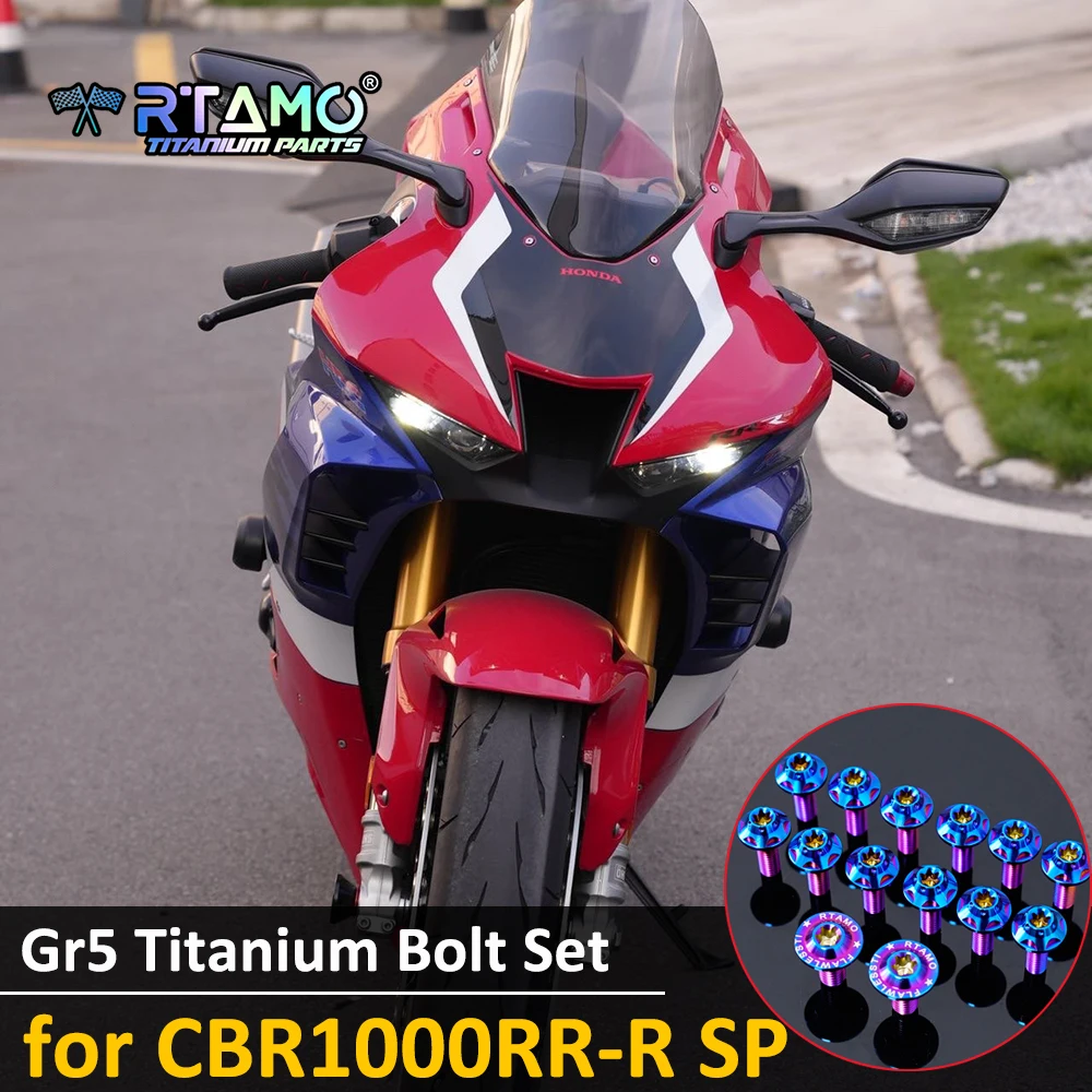 RTAMO Titanium Alloy Bolt Windshield Brake Pump Oil Tank Up Bodycover Front Fender Fork Fit for Honda CBR1000RR-R SP 2023-2024
RTAMO Titanium Alloy Bolt Windshield Brake Pump Oil Tank Up Bodycover Front Fender Fork Fit for Honda CBR1000RR-R SP 2023-2024