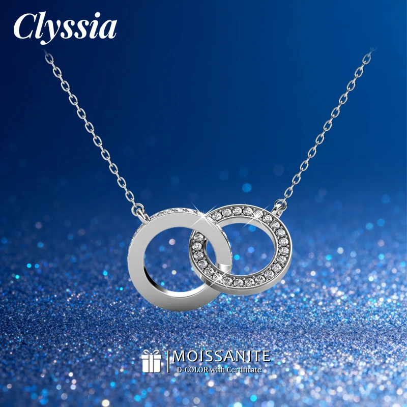 CLYSSIA полный муассанит двойной круг кулон ожерелье прошел 18-каратное позолоченное элегантное ювелирное изделие подарок для особых случаев
CLYSSIA полный муассанит двойной круг кулон ожерелье прошел 18-каратное позолоченное элегантное ювелирное изделие подарок для особых случаев