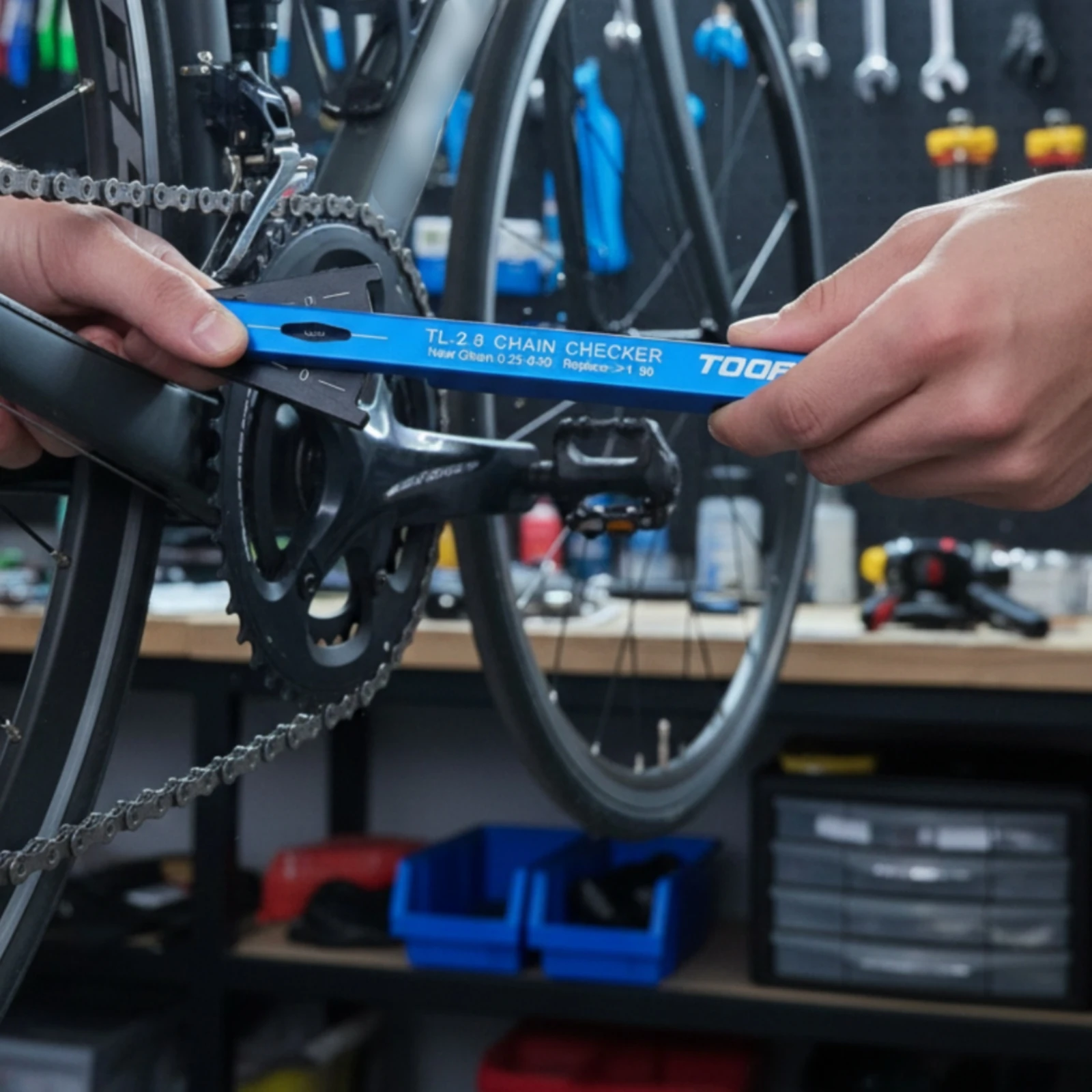 Chain Wear Gauge Aluminum Alloy Cycle Chain Wear Tool Bilingual Language Manual Compact for Workshop
Chain Wear Gauge Aluminum Alloy Cycle Chain Wear Tool Bilingual Language Manual Compact for Workshop