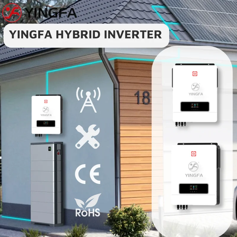 YINGFA 10.2kW Hybrid Inverter 160A Mppt Charge Dual Output 48V On Off Grid Pure Sine wave, with Wifi, Solar Inverter, Home use
YINGFA 10.2kW Hybrid Inverter 160A Mppt Charge Dual Output 48V On Off Grid Pure Sine wave, with Wifi, Solar Inverter, Home use
