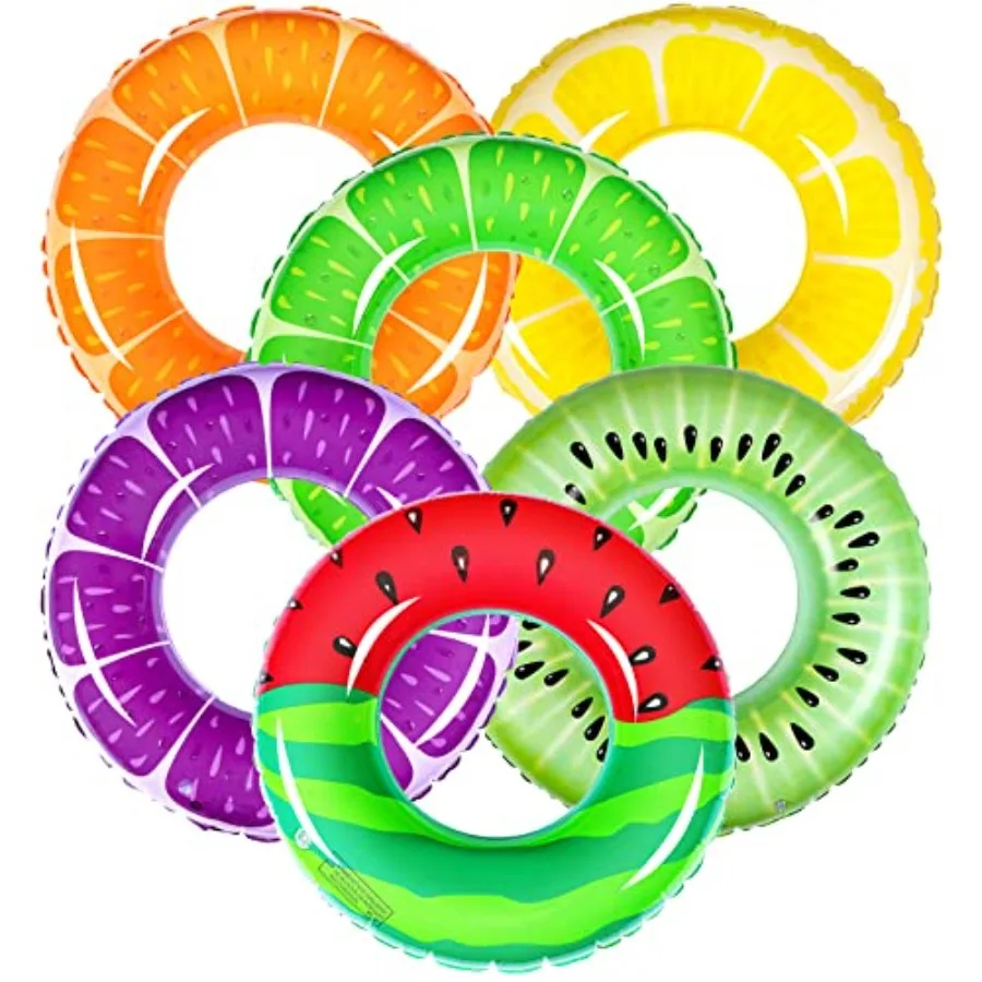 6 Pcs Fruit Inflatable Pool Floats Swimming Rings Watermelon Orange Grape Lemon Kiwi Pool Toys Swim Tubes Rings Inflatable Tube
6 Pcs Fruit Inflatable Pool Floats Swimming Rings Watermelon Orange Grape Lemon Kiwi Pool Toys Swim Tubes Rings Inflatable Tube