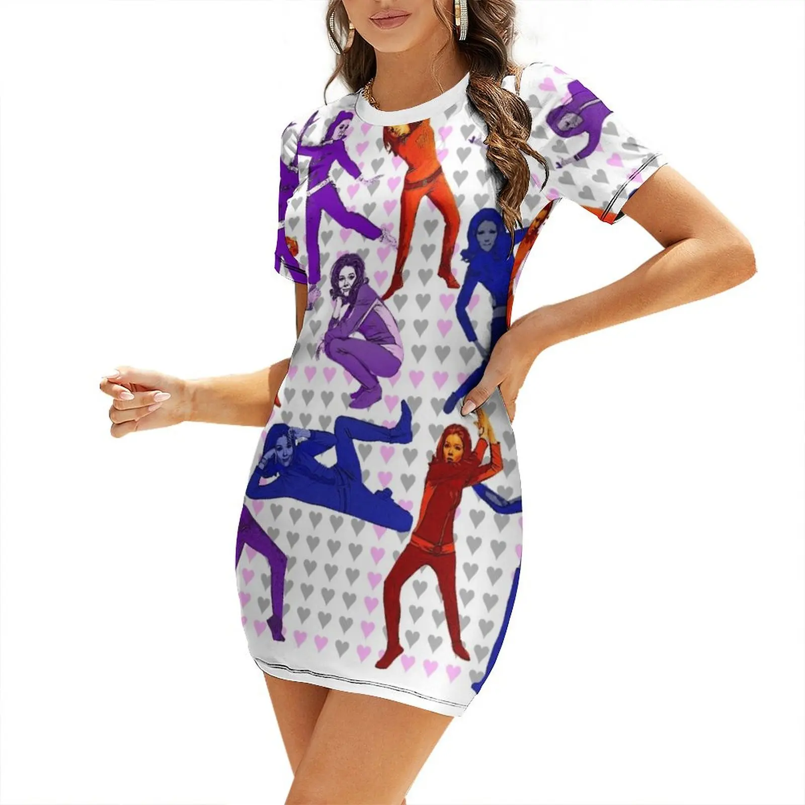 MRS EMMA PEEL Diana Rigg in Emmapeelers 1967 FAN POP ART Short-Sleeved Dress dress for women summer woman dress
MRS EMMA PEEL Diana Rigg in Emmapeelers 1967 FAN POP ART Short-Sleeved Dress dress for women summer woman dress