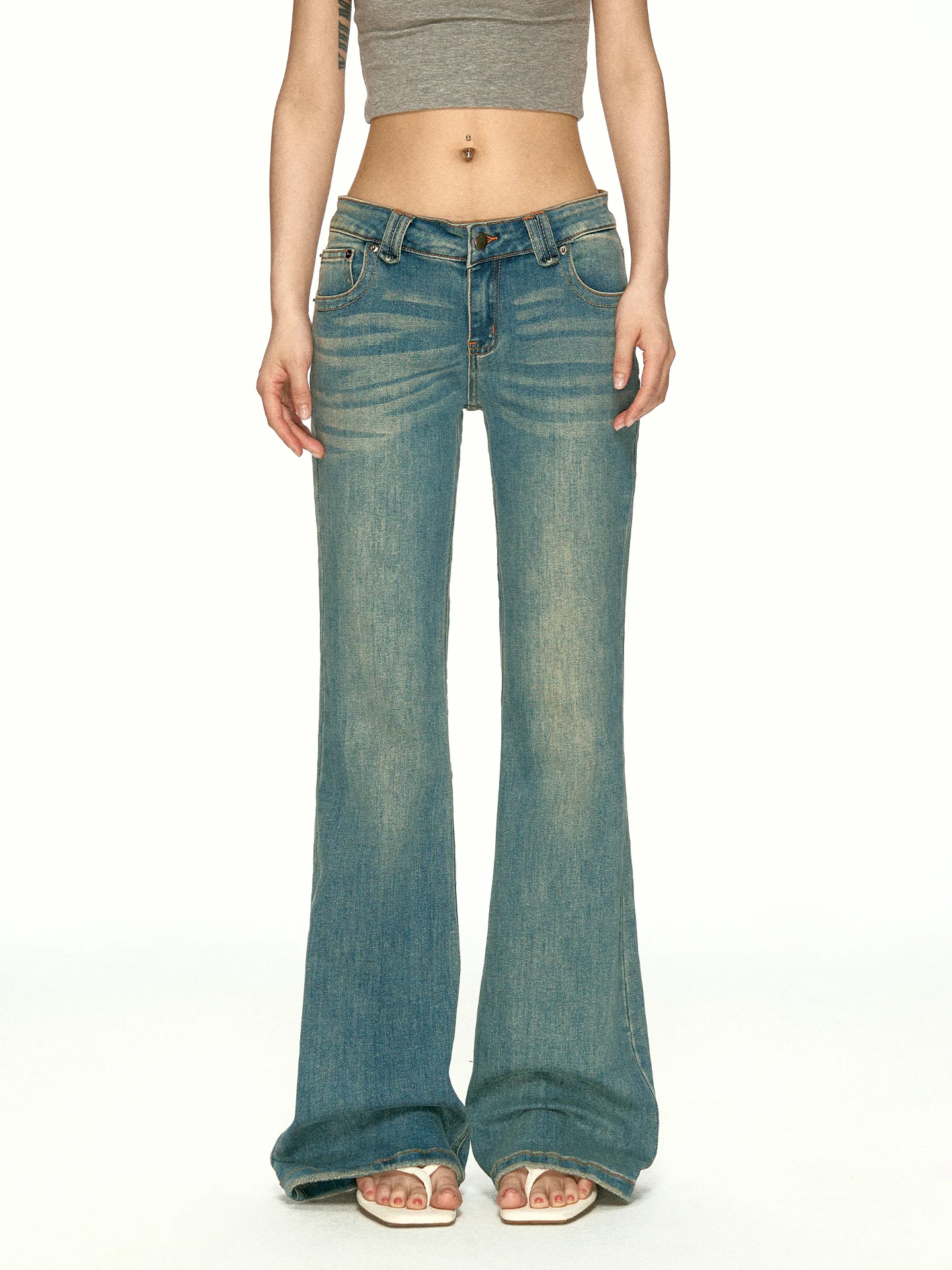Low Waist Bell Bottom Denim Jeans Women's Summer Slim Fit Long Pants Aaisup American Style Spicy Girl Micro Flare Jeans
Low Waist Bell Bottom Denim Jeans Women's Summer Slim Fit Long Pants Aaisup American Style Spicy Girl Micro Flare Jeans
