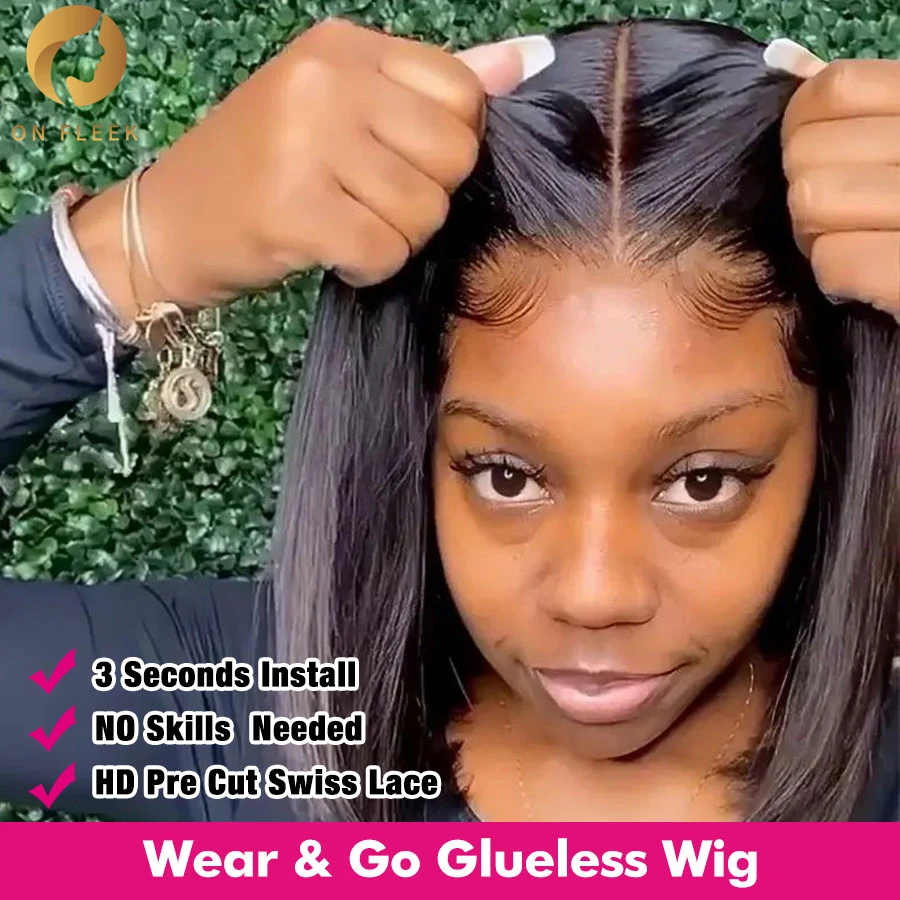 Glueless Wig Straight Bob Wig Lace Closure Natural Hairline Pre Plucked Human Wigs Wear And Go Human Hair Pre Cut Wigs Brazilian
Glueless Wig Straight Bob Wig Lace Closure Natural Hairline Pre Plucked Human Wigs Wear And Go Human Hair Pre Cut Wigs Brazilian
