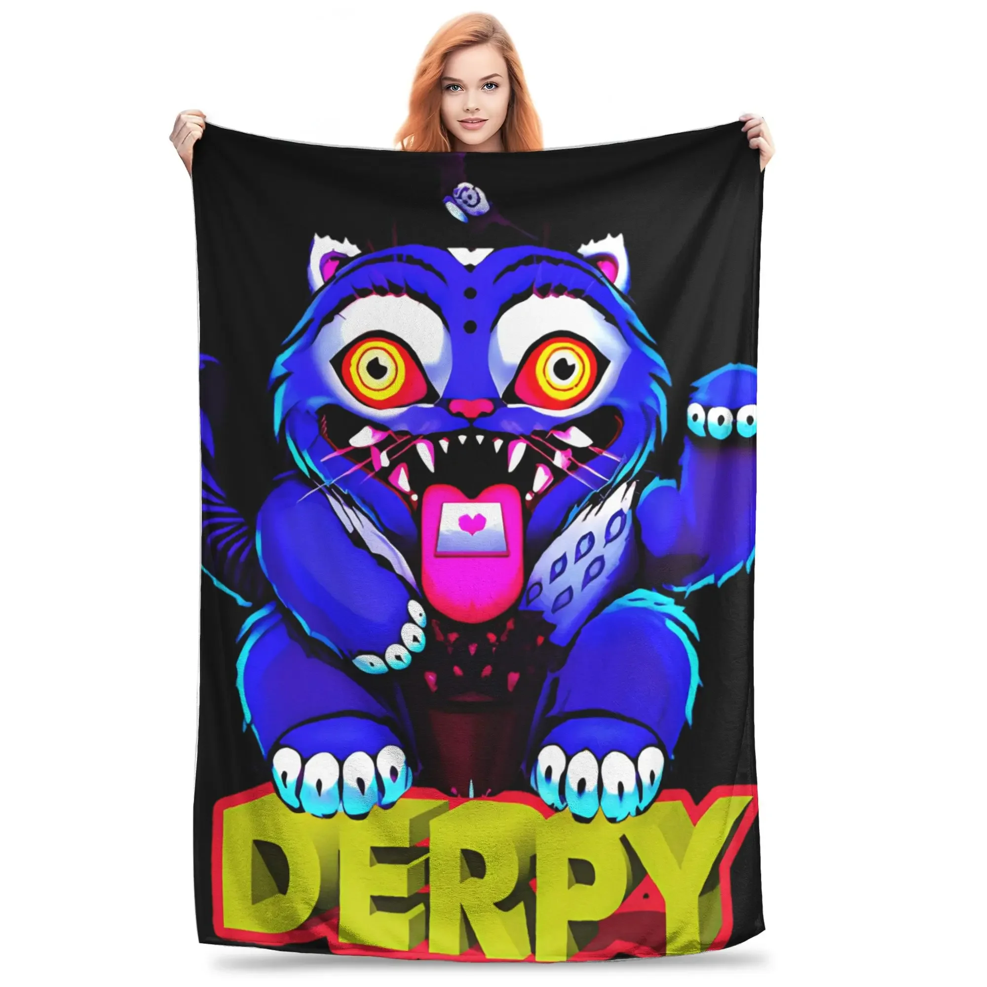 Demon Hunters Blue Cat Flannel Throw Blanket Ultra Soft for Bedroom Picnic Fun Bedspread Sofa Bed Cover
Demon Hunters Blue Cat Flannel Throw Blanket Ultra Soft for Bedroom Picnic Fun Bedspread Sofa Bed Cover