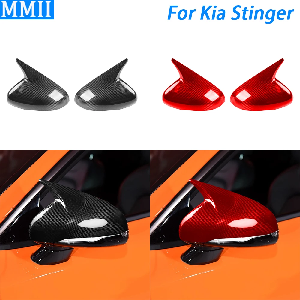 For Kia Stinger 2018-2023 Car Accessories Real Dry Carbon Fiber Side Rearview Mirror Cover Panel Trim Modification Decoration
For Kia Stinger 2018-2023 Car Accessories Real Dry Carbon Fiber Side Rearview Mirror Cover Panel Trim Modification Decoration