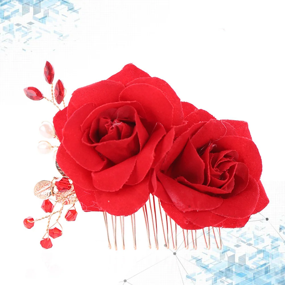 1Pcs Rose Hair Comb Simulation Flower Bridal Headdress Charming Wedding Prom Party Hair Accessory for Women Rose Hairpin
1Pcs Rose Hair Comb Simulation Flower Bridal Headdress Charming Wedding Prom Party Hair Accessory for Women Rose Hairpin