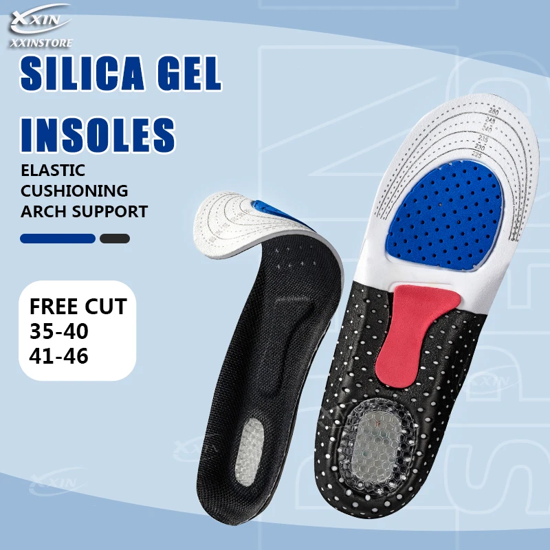 【Xxin】Silica Gel Insoles Arch support Shoe Pad Men Women Sport Running Shoe Insole Size35-46
【Xxin】Silica Gel Insoles Arch support Shoe Pad Men Women Sport Running Shoe Insole Size35-46