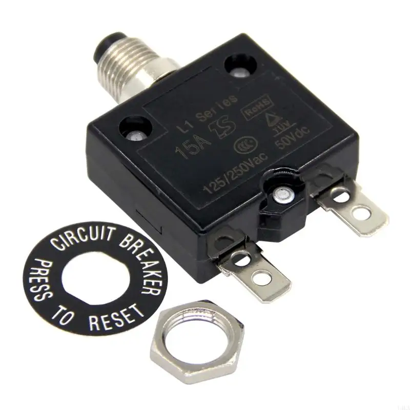U4LA Multipurpose Manual Resets Thermals Circuit Breakers 15 Amp 125 250V 50V for Electric Vehicles and Air Compressors
U4LA Multipurpose Manual Resets Thermals Circuit Breakers 15 Amp 125 250V 50V for Electric Vehicles and Air Compressors
