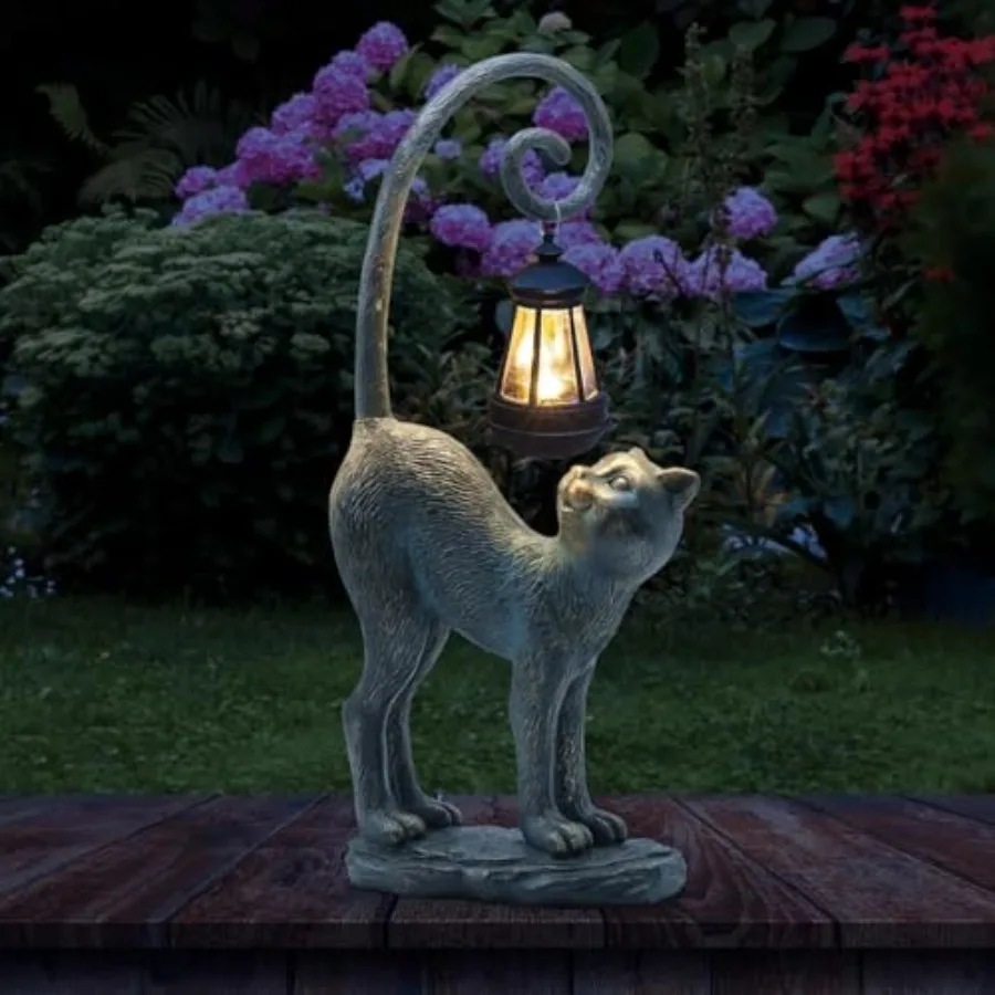 Outdoor Spring Decorations Gifts Cat Garden Statues with Solar Lights Home Decor Cat Figurines for Lawn Patio Balcony Porch Yar
Outdoor Spring Decorations Gifts Cat Garden Statues with Solar Lights Home Decor Cat Figurines for Lawn Patio Balcony Porch Yar