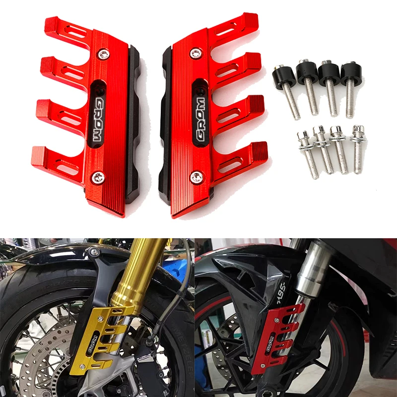 For Honda Grom 125 GROM125(MSX125)Motorcycle Mudguard Front Fork Protector Guard Block Front Fender Anti-fall Slider Accessories
For Honda Grom 125 GROM125(MSX125)Motorcycle Mudguard Front Fork Protector Guard Block Front Fender Anti-fall Slider Accessories