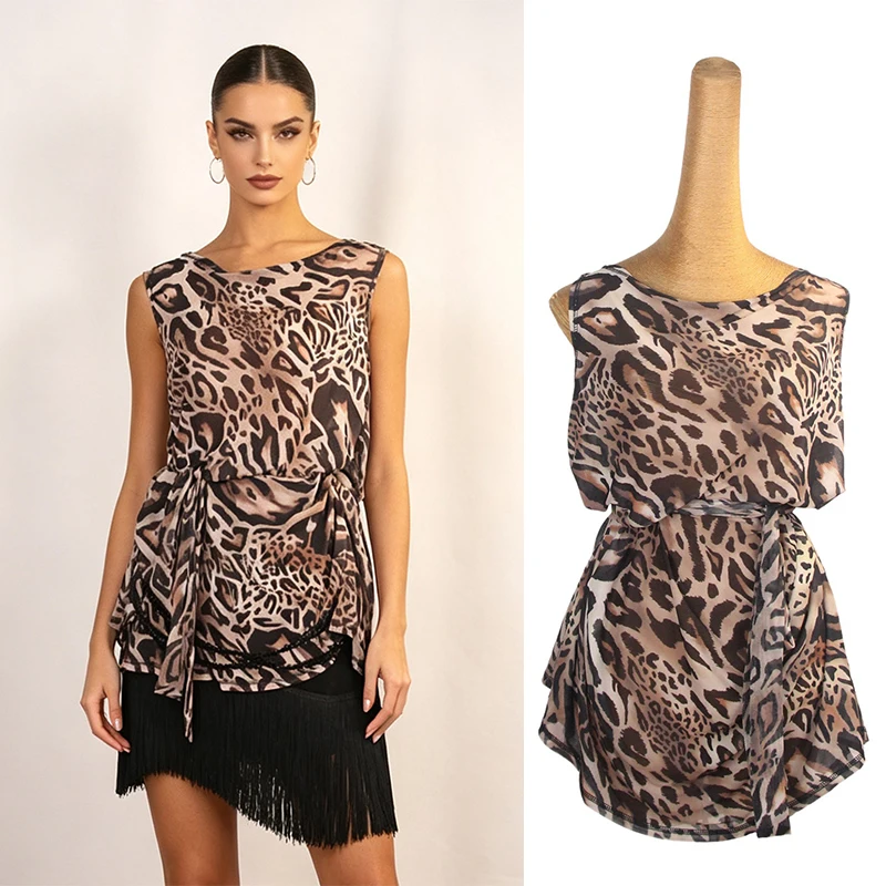 2026 New Latin Dance Costume Leopard Print Backless Smock Training Top Practice Costume Chacha Rumba Tango Dress Wear DQL12769
2026 New Latin Dance Costume Leopard Print Backless Smock Training Top Practice Costume Chacha Rumba Tango Dress Wear DQL12769