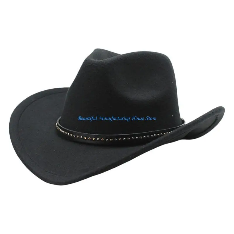 E56A Elegant Homburg Hat for Men Women Stylish Wear Vintage Top Hat Cowboy Costume
E56A Elegant Homburg Hat for Men Women Stylish Wear Vintage Top Hat Cowboy Costume