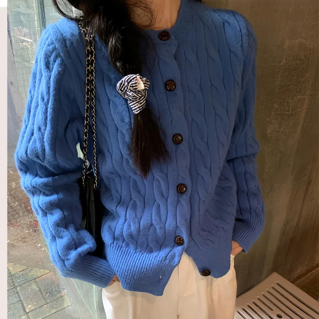 Женский осенне-зимний свободный винтажный вязаный открытый кардиган в корейском стиле, повседневный мягкий уютный вязаный свитер на одной пуговице, пальто
Женский осенне-зимний свободный винтажный вязаный открытый кардиган в корейском стиле, повседневный мягкий уютный вязаный свитер на одной пуговице, пальто