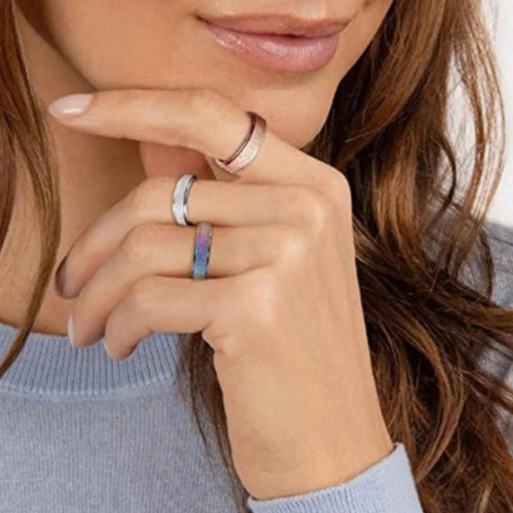 3 Pcs Rotating Stainless Steel Ring Rings Women's Spinning Stackable Finger Joint Band Swivel 
3 Pcs Rotating Stainless Steel Ring Rings Women's Spinning Stackable Finger Joint Band Swivel