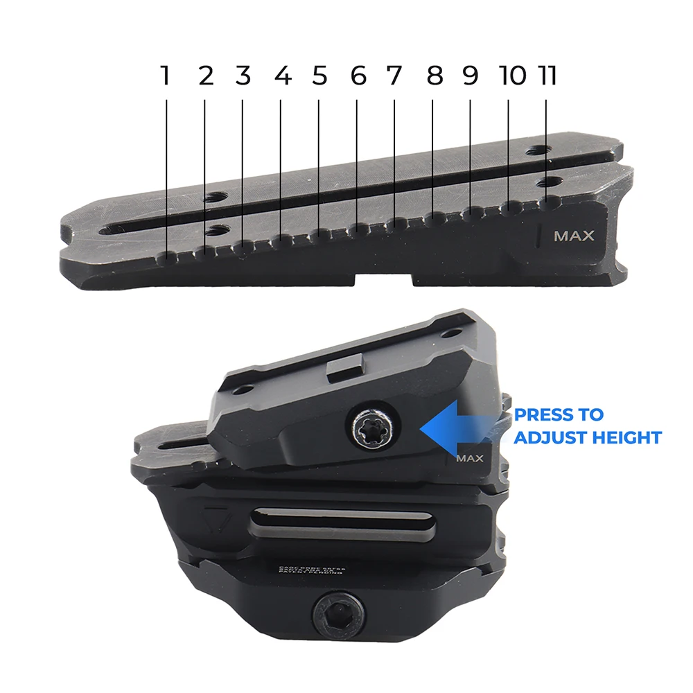 Tactical Hunting Accessories Steel slider Adjustable Red Dot Sight Raise Height Bracket Height Increasing Base Scope Mount
Tactical Hunting Accessories Steel slider Adjustable Red Dot Sight Raise Height Bracket Height Increasing Base Scope Mount