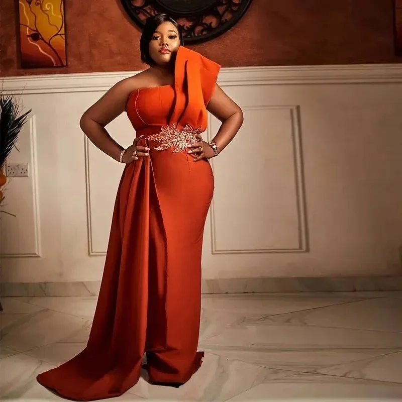 Lace Appliques Satin Formal Special Occasion Gown Overskirt Prom Skirts Elegant Orange One Shoulder Evening Dresses
Lace Appliques Satin Formal Special Occasion Gown Overskirt Prom Skirts Elegant Orange One Shoulder Evening Dresses