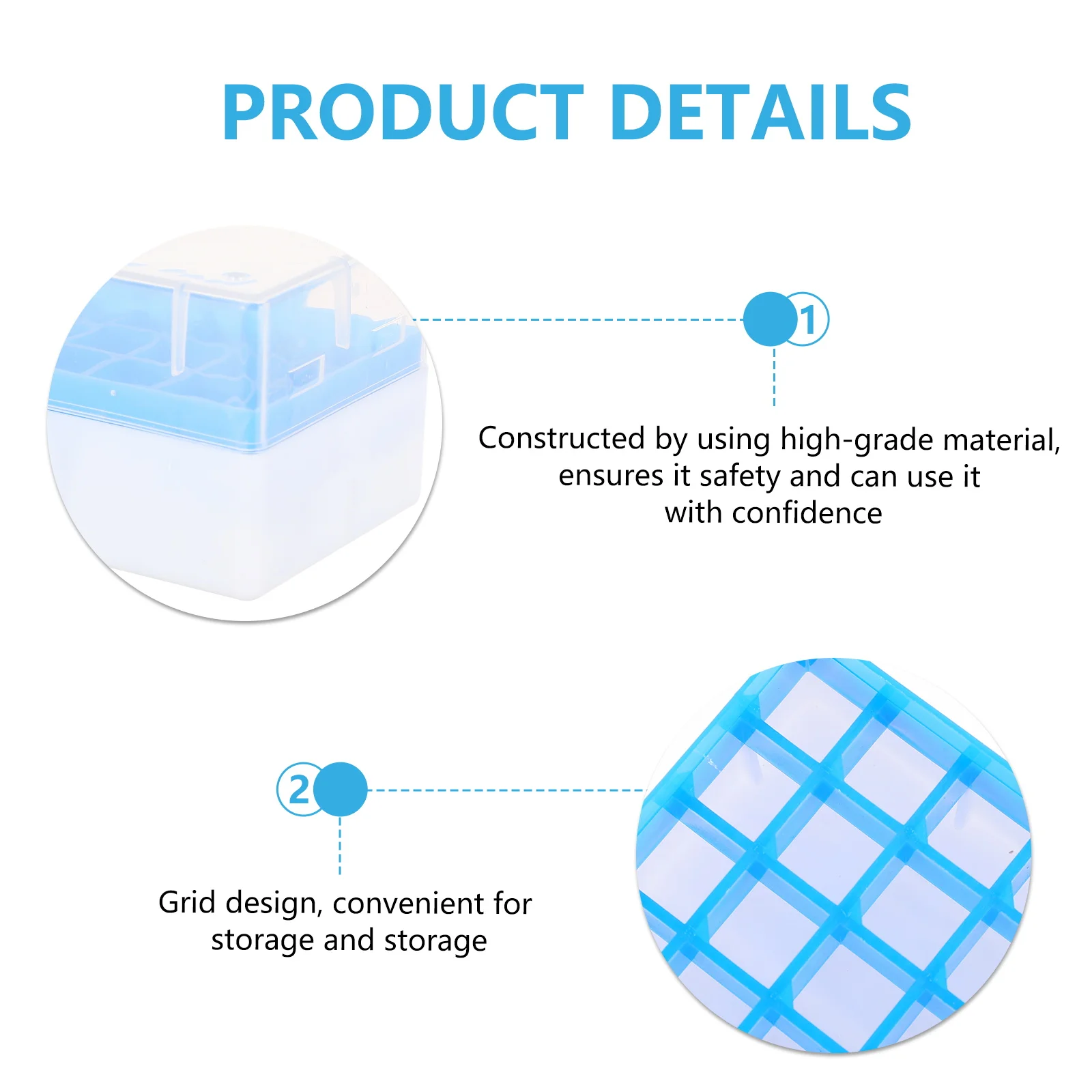 2Pcs Cryovial Storage Box Plastic Freezer Boxes for Lab Cryotube Tubes Ultra-Low Temperature Refrigerator
2Pcs Cryovial Storage Box Plastic Freezer Boxes for Lab Cryotube Tubes Ultra-Low Temperature Refrigerator