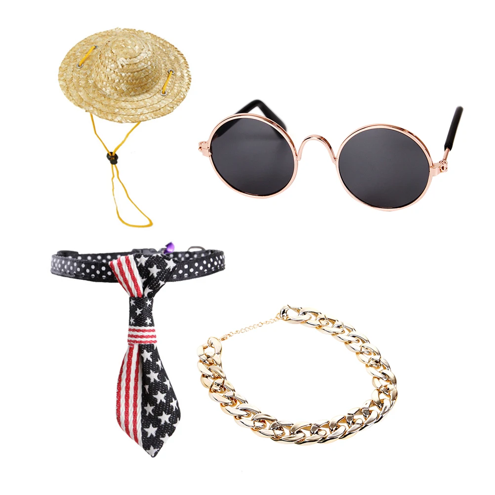 4 Pcs Pet Accessories High Quality Dog Necklace Tie Hat Sunglasses Durable Practical Party Costume Photo Occasions Gifts Pet
4 Pcs Pet Accessories High Quality Dog Necklace Tie Hat Sunglasses Durable Practical Party Costume Photo Occasions Gifts Pet