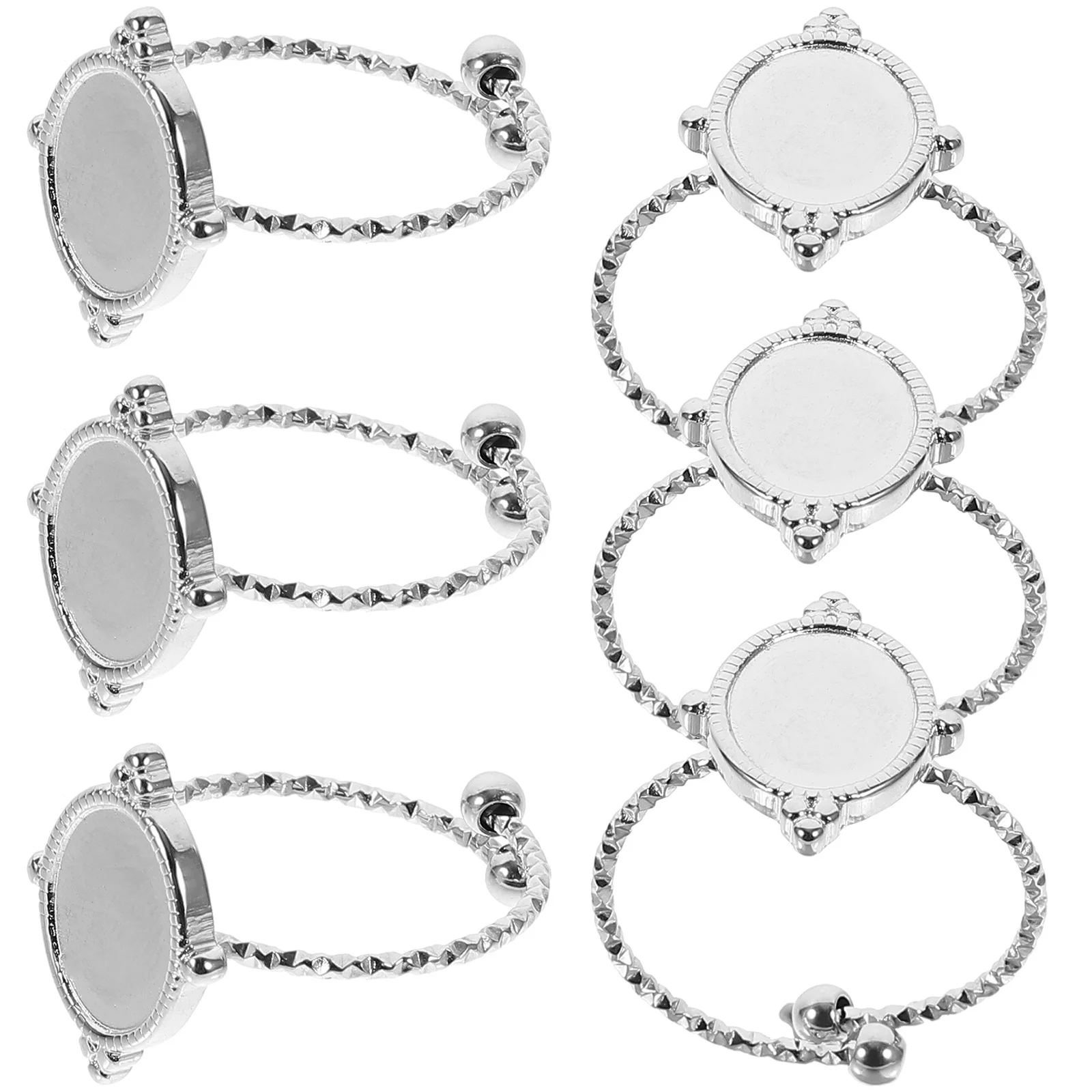 6pcs Stainless Steel Adjustable Blanks Diy Craft Making Materials Metal Bases For Jewelry Handmade Friends Family Durable Finger
6pcs Stainless Steel Adjustable Blanks Diy Craft Making Materials Metal Bases For Jewelry Handmade Friends Family Durable Finger