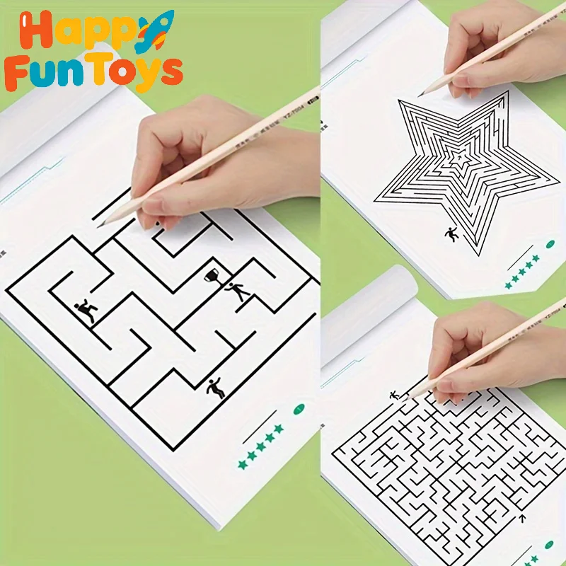 Children's Maze Game Book for Student Concentration Training Intelligence Development Early Education Toys and Children
Children's Maze Game Book for Student Concentration Training Intelligence Development Early Education Toys and Children