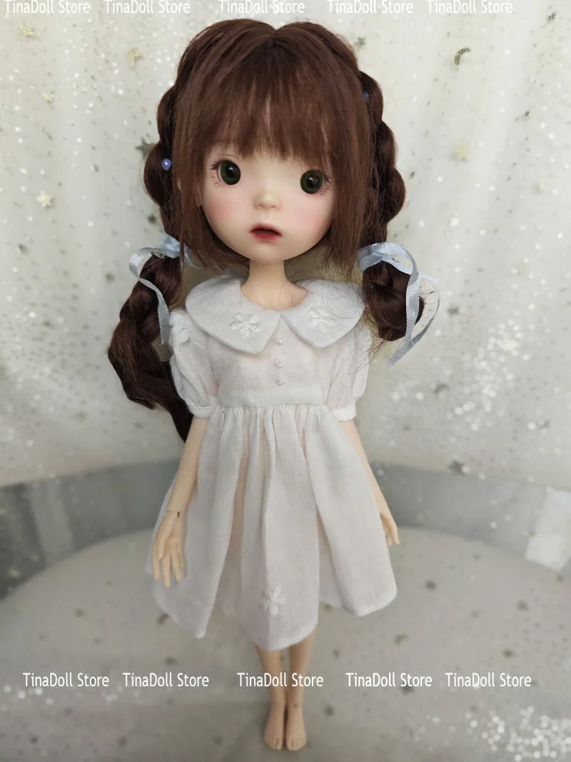 (TinaDoll Store) White short sleeved with collar dress Landoudou/blythe(one piece dress) for Landazz Landoudou/Blythe/ob22/ob24
(TinaDoll Store) White short sleeved with collar dress Landoudou/blythe(one piece dress) for Landazz Landoudou/Blythe/ob22/ob24
