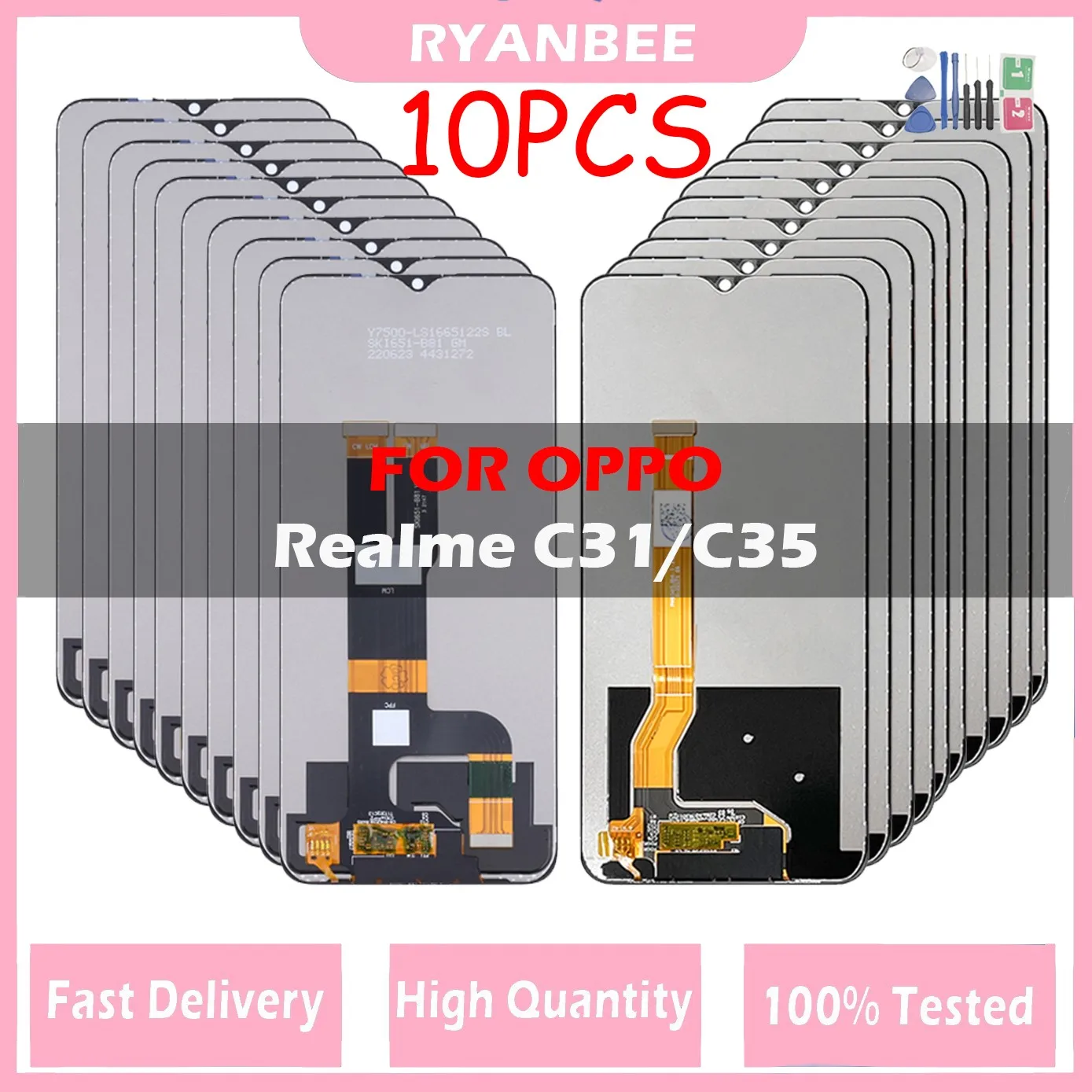 10PCS Original LCD For OPPO Realme C35 RMX3511 LCD Display Screen Touch Panel Digitizer For Realme C31 LCD Frame RMX3501 Display
10PCS Original LCD For OPPO Realme C35 RMX3511 LCD Display Screen Touch Panel Digitizer For Realme C31 LCD Frame RMX3501 Display