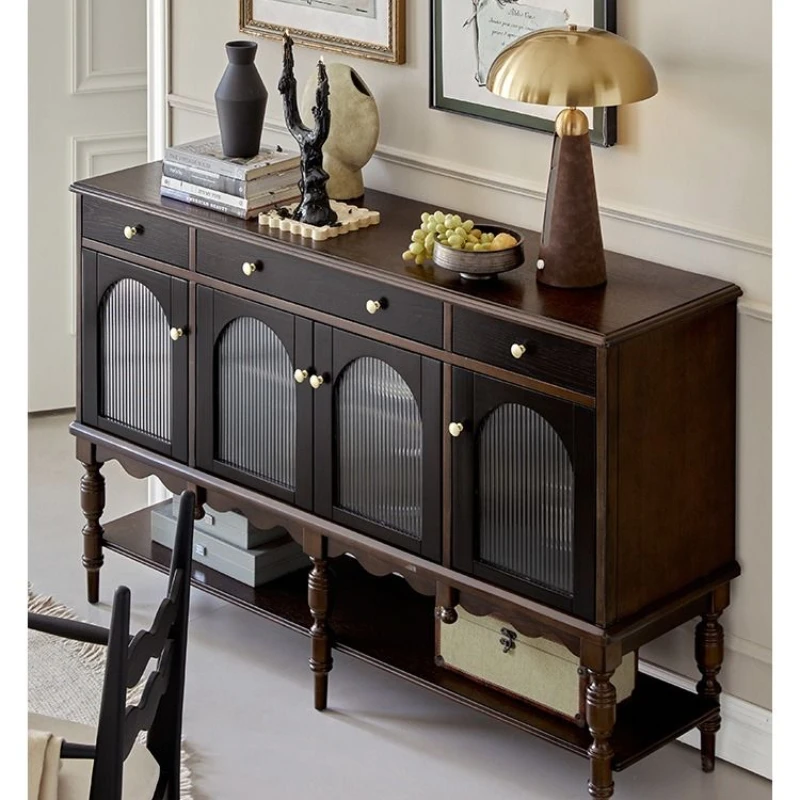 Solid Wood Kitchen Sideboard Hallway Living Room Entrance Storage Luxury Side Cabinet
Solid Wood Kitchen Sideboard Hallway Living Room Entrance Storage Luxury Side Cabinet
