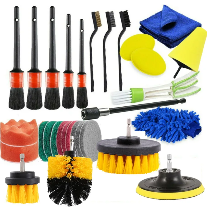 Car Detailing Brush Set Car Cleaning Brushes for Automotive Leather Air Vents Rim Cleaning Drill Brush Car Dirt Dust Clean Tools
Car Detailing Brush Set Car Cleaning Brushes for Automotive Leather Air Vents Rim Cleaning Drill Brush Car Dirt Dust Clean Tools