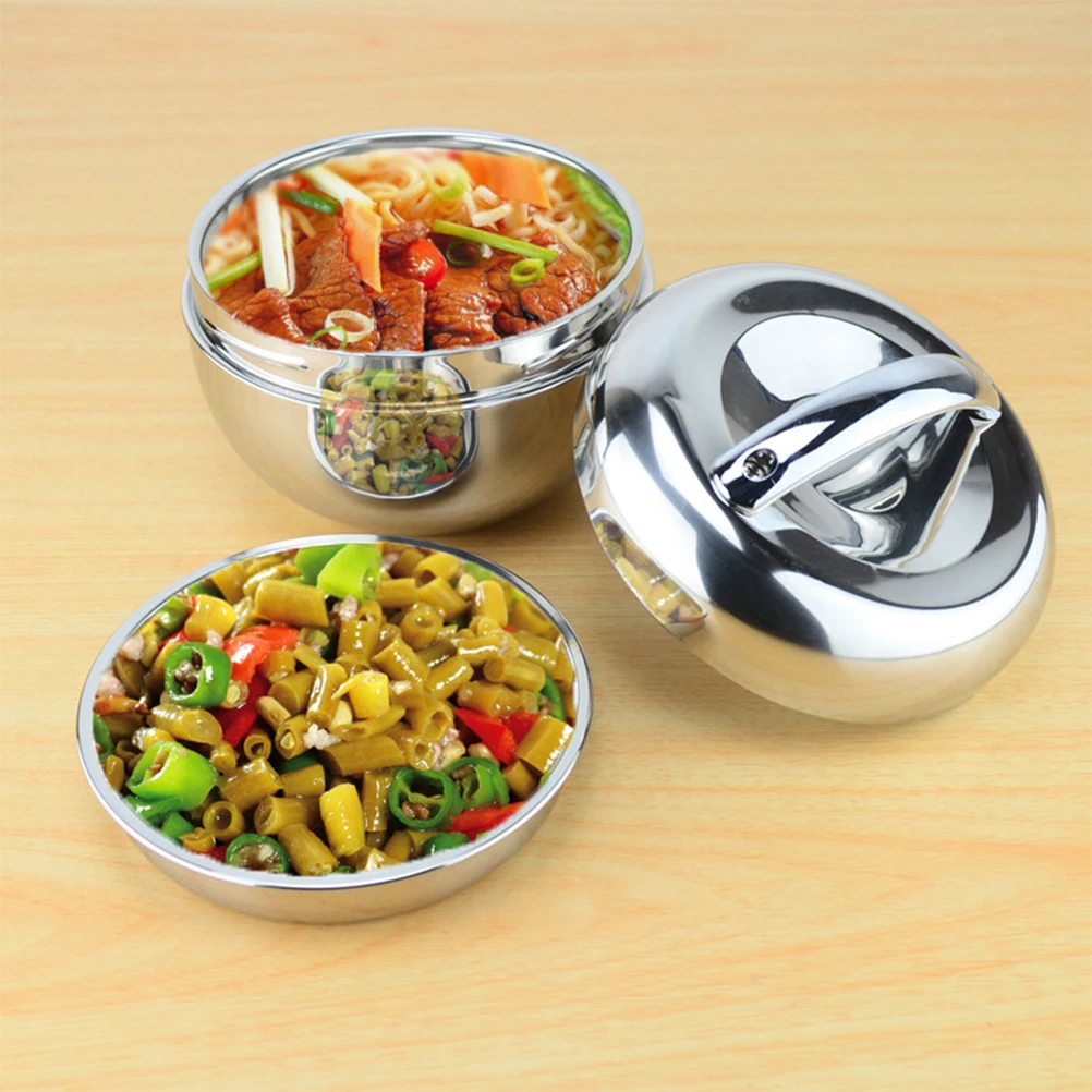 304 Food Grade Stainless Steel Lunch Box Thermal Insulation Bento Container Office Workers Students Compartments Rice Separator
304 Food Grade Stainless Steel Lunch Box Thermal Insulation Bento Container Office Workers Students Compartments Rice Separator