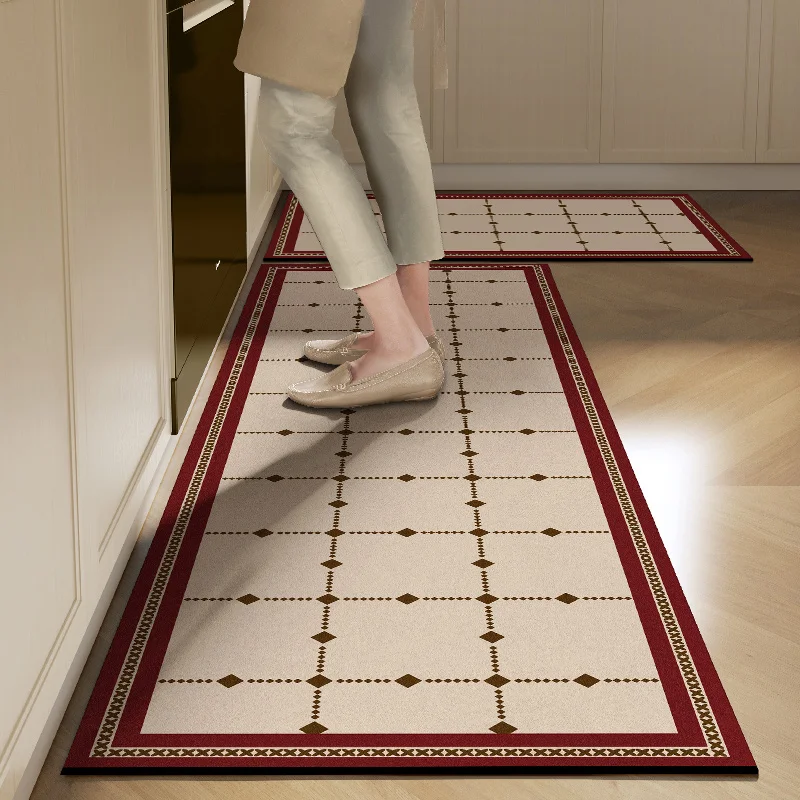 Kitchen Floor Mat Pvc Waterproof Leather Carpet Long Carpets Vinyl Rug Non-slip Anti-fatigue Foot Mats Modern Home Decoration
Kitchen Floor Mat Pvc Waterproof Leather Carpet Long Carpets Vinyl Rug Non-slip Anti-fatigue Foot Mats Modern Home Decoration