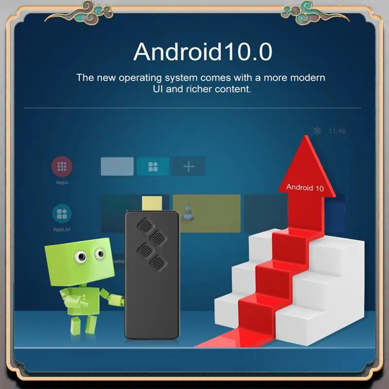 Q2 TV Stick 2G+16G Android 10 ТВ-приставка 2,4G/5G Wi-Fi+BT4.0 Smart TV Box H.265 ТВ-приемник Медиаплеер Телеприставка Прочный черный
Q2 TV Stick 2G+16G Android 10 ТВ-приставка 2,4G/5G Wi-Fi+BT4.0 Smart TV Box H.265 ТВ-приемник Медиаплеер Телеприставка Прочный черный