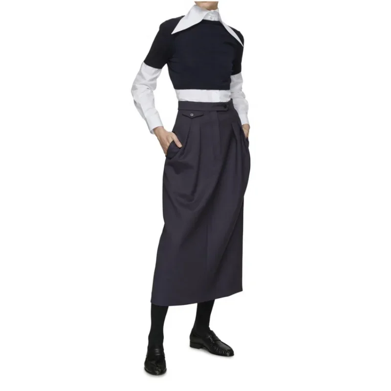 Women's Spring and Autumn New Commuter Straight Mid-length High-waisted A-line Skirt Women Sets
Women's Spring and Autumn New Commuter Straight Mid-length High-waisted A-line Skirt Women Sets