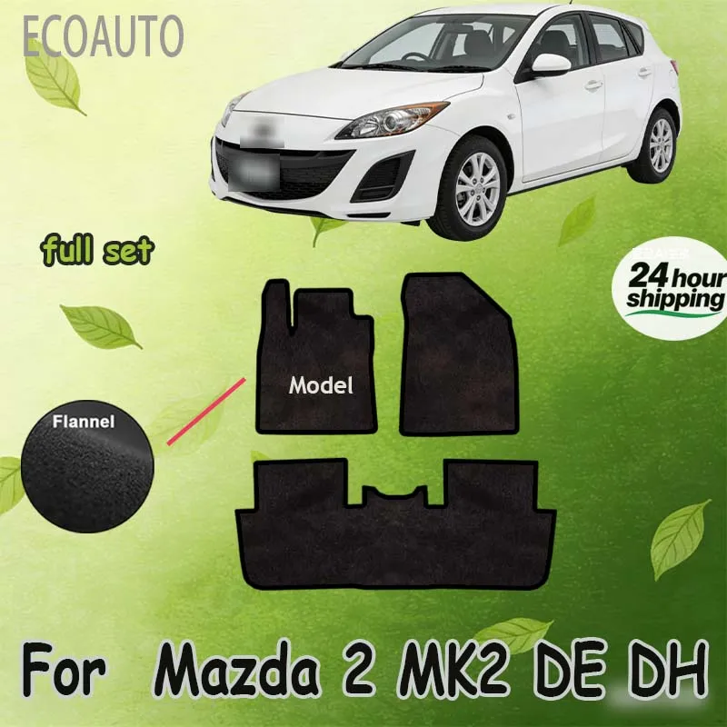 Velour mats For Mazda 2 MK2 DE DH 2007~2014 Mazda2 5 Door Hatchback and Sedan Car Floor Mats Carpet Cover
Velour mats For Mazda 2 MK2 DE DH 2007~2014 Mazda2 5 Door Hatchback and Sedan Car Floor Mats Carpet Cover