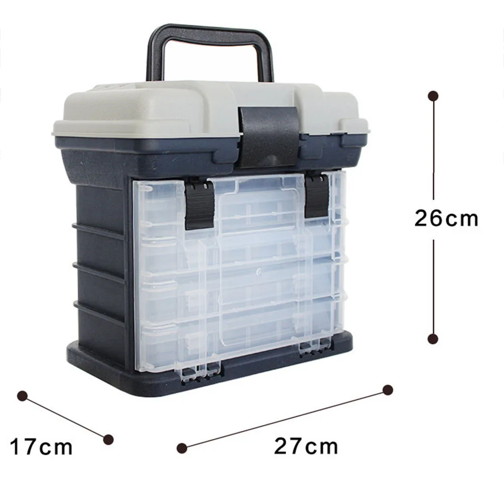 4-layer Toolbox Fishing Gear Box Fishing Trips Camping Gear Black orange,green Strong Buckle Lock Thickened Buckle
4-layer Toolbox Fishing Gear Box Fishing Trips Camping Gear Black orange,green Strong Buckle Lock Thickened Buckle