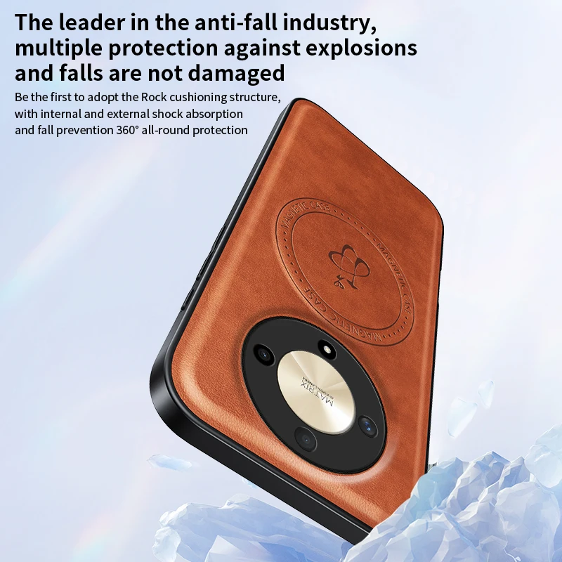 For Honor X9b X9C X9A X9D Magnetic Wireless Charging Anti-Drop Soft Leather Phone Case Holder Full Lens Protective Cover Cases
For Honor X9b X9C X9A X9D Magnetic Wireless Charging Anti-Drop Soft Leather Phone Case Holder Full Lens Protective Cover Cases